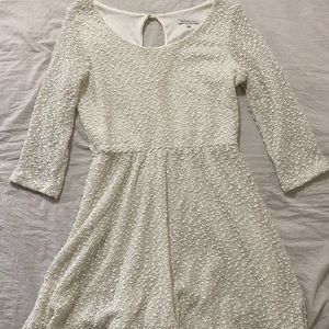 White and silver dress